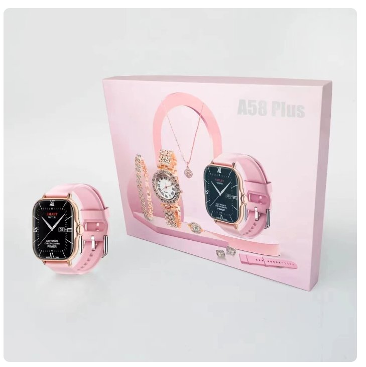 5 in 1 Smart Watch With Jewelry Set